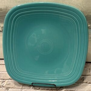 Retired Fiestaware Turquoise Square Plate